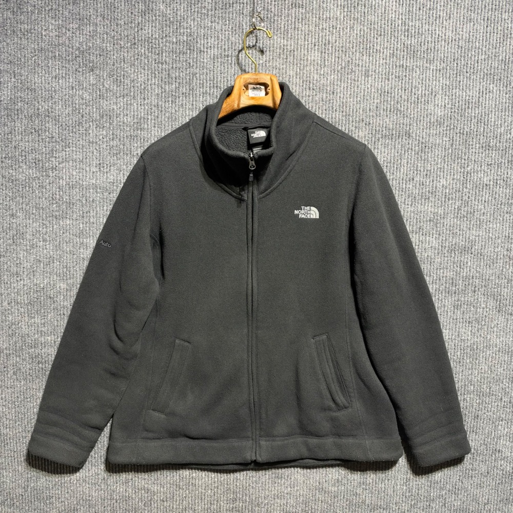 The North Face Fleece Jacket Womens XXL Black Full Zip Mock Neck Gorpcore